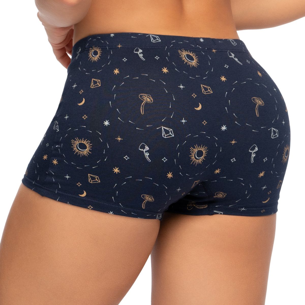 REYMON - Bóxer largo alto full estampado para mujer ref 8023