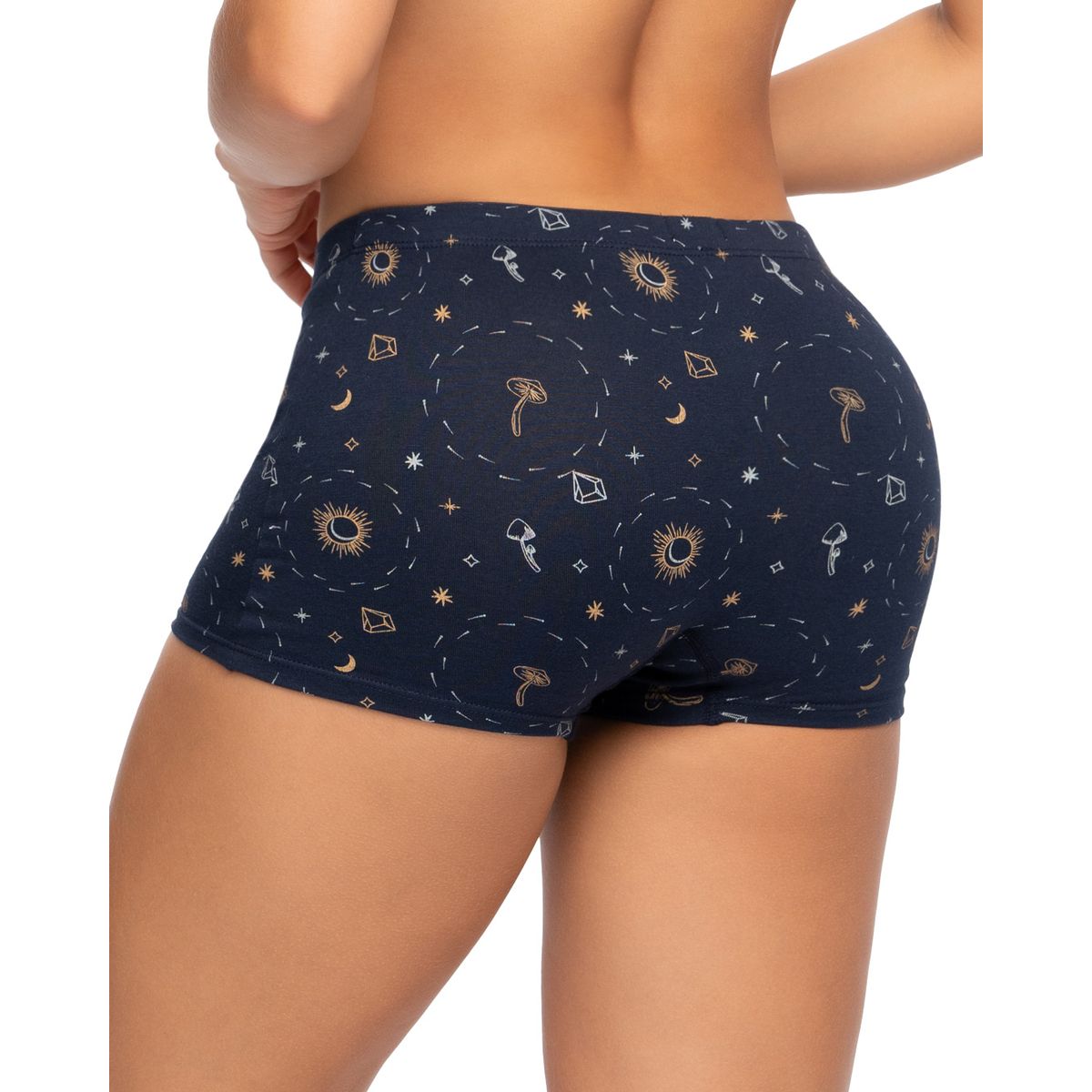 REYMON - Bóxer largo alto full estampado para mujer ref 8023