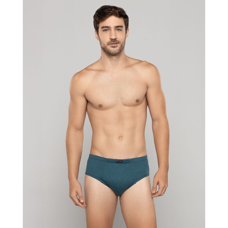 REYMON - Pantaloncillo clásico para hombre con bragueta