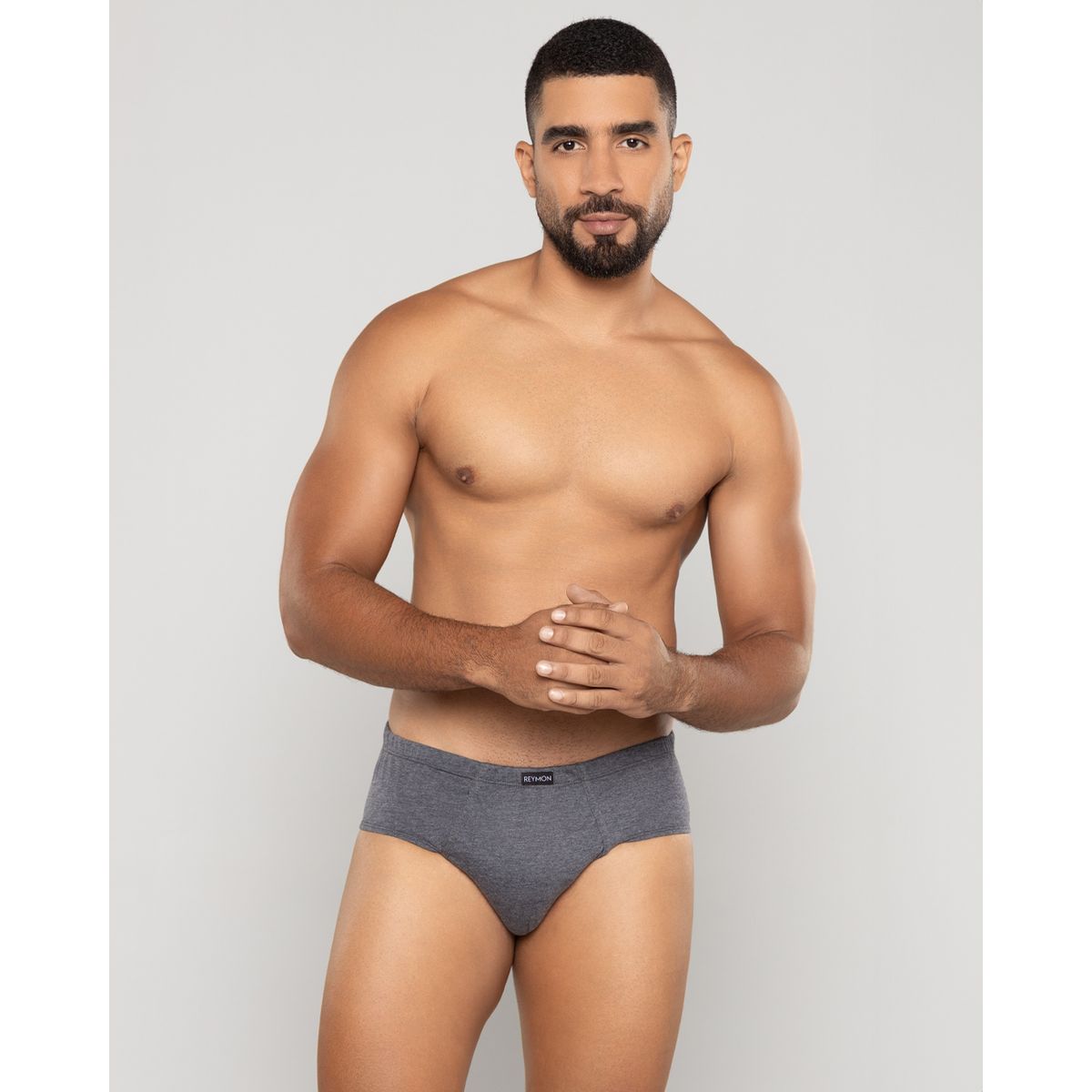REYMON - Pantaloncillo clásico para hombre con bragueta