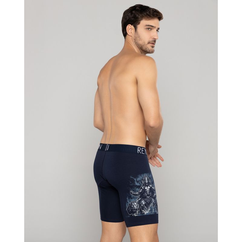 REYMON - Bóxer largo estampado para hombre