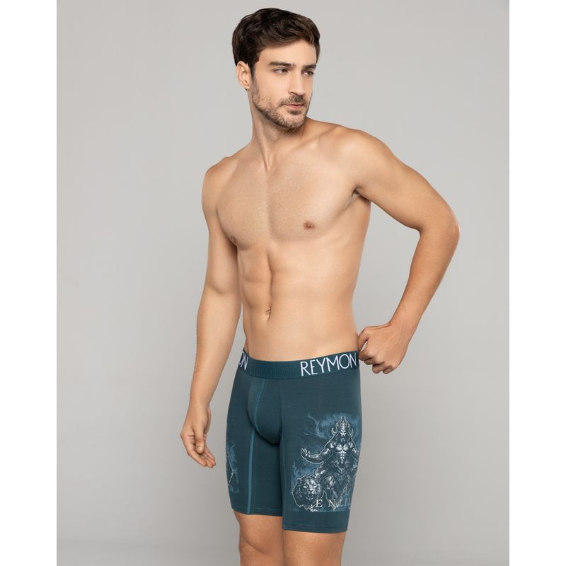 REYMON - Bóxer largo estampado para hombre