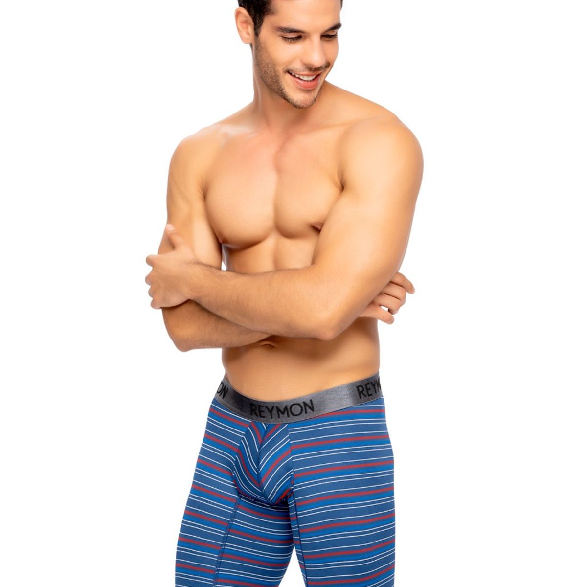 REYMON - Bóxer Largo Rayas Microfibra Para Hombre Ref3027