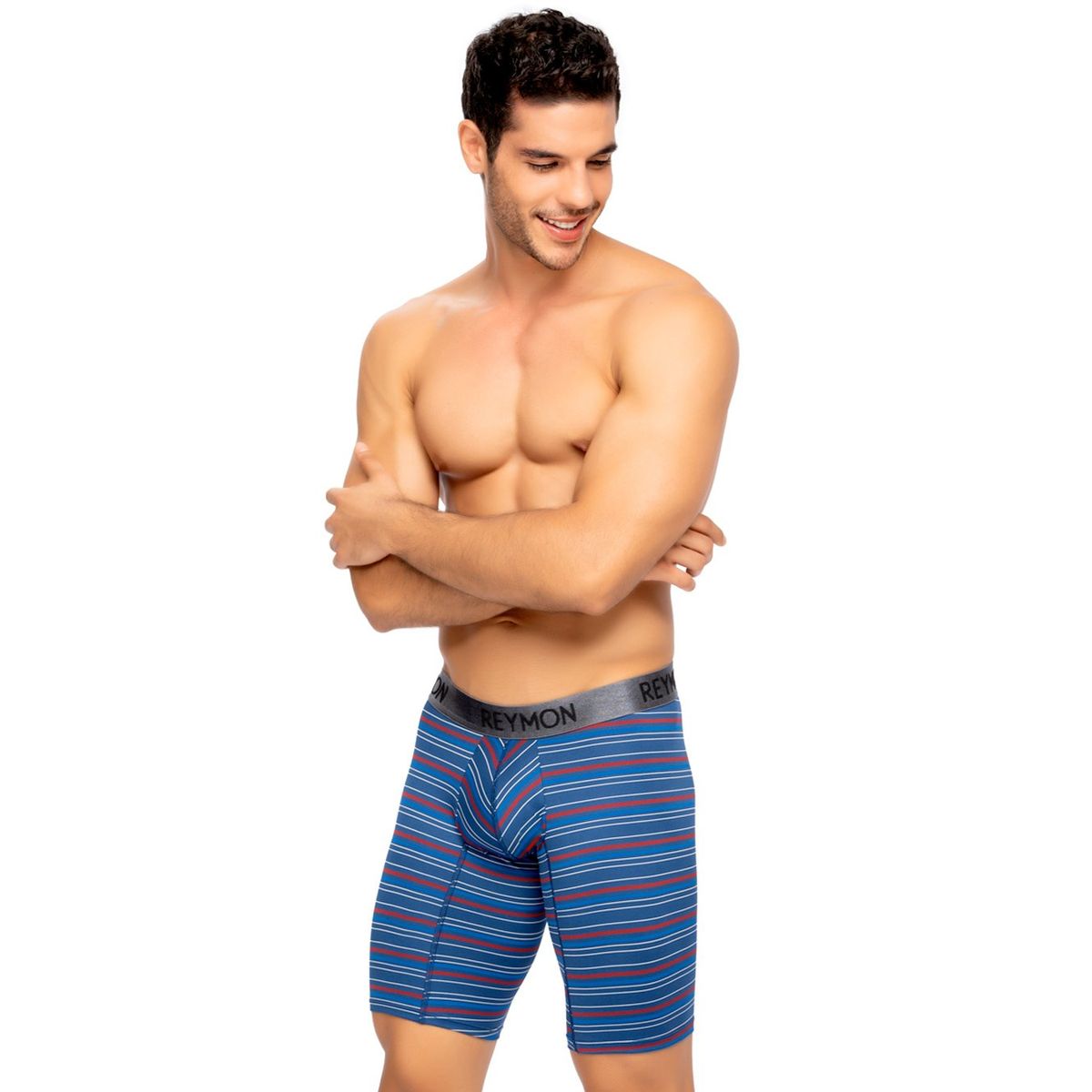 REYMON - Bóxer Largo Rayas Microfibra Para Hombre Ref3027