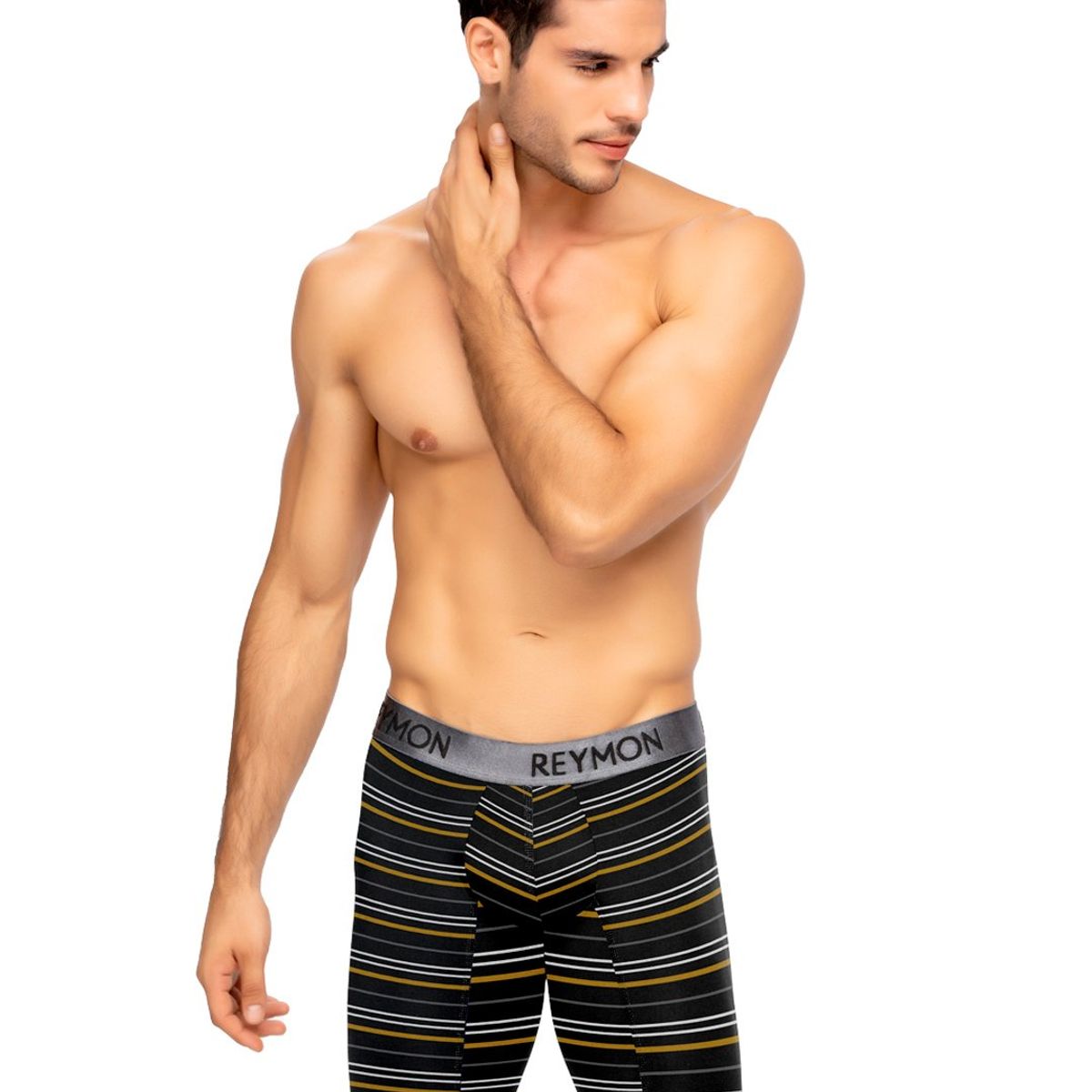 REYMON - Bóxer Largo Rayas Microfibra Para Hombre Ref3027