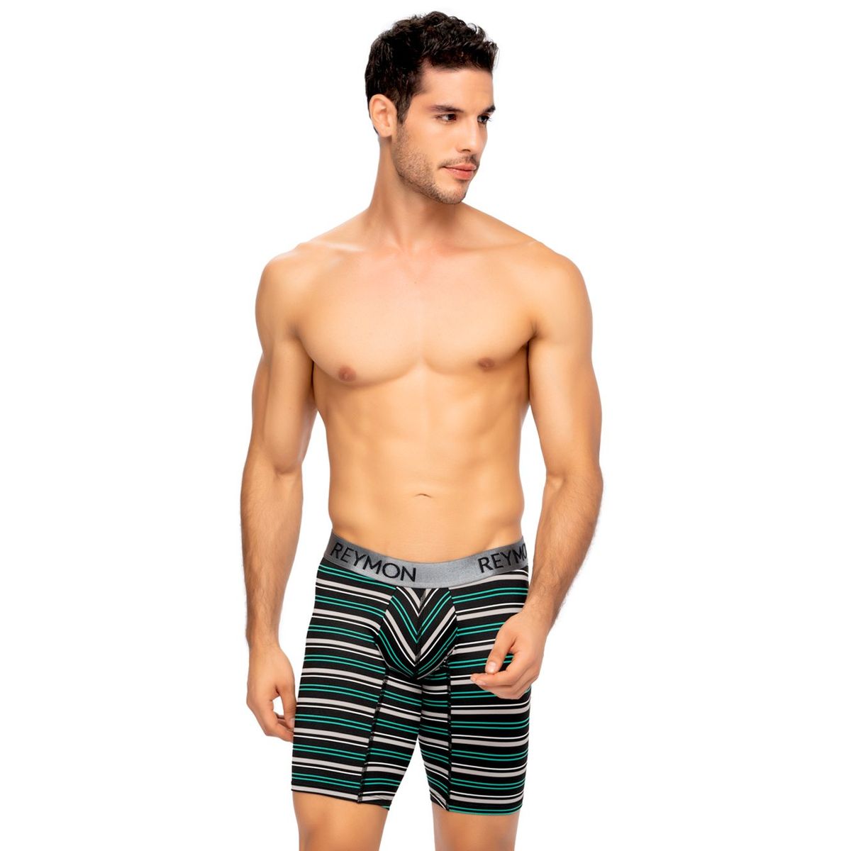 REYMON - Bóxer Largo Rayas Microfibra Para Hombre Ref3027