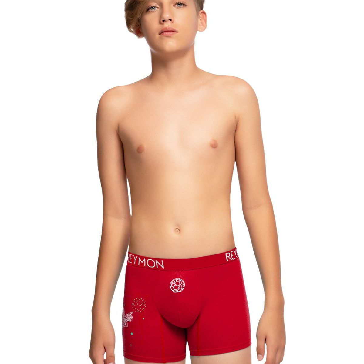 REYMON - Bóxer estampado neon para niño jr