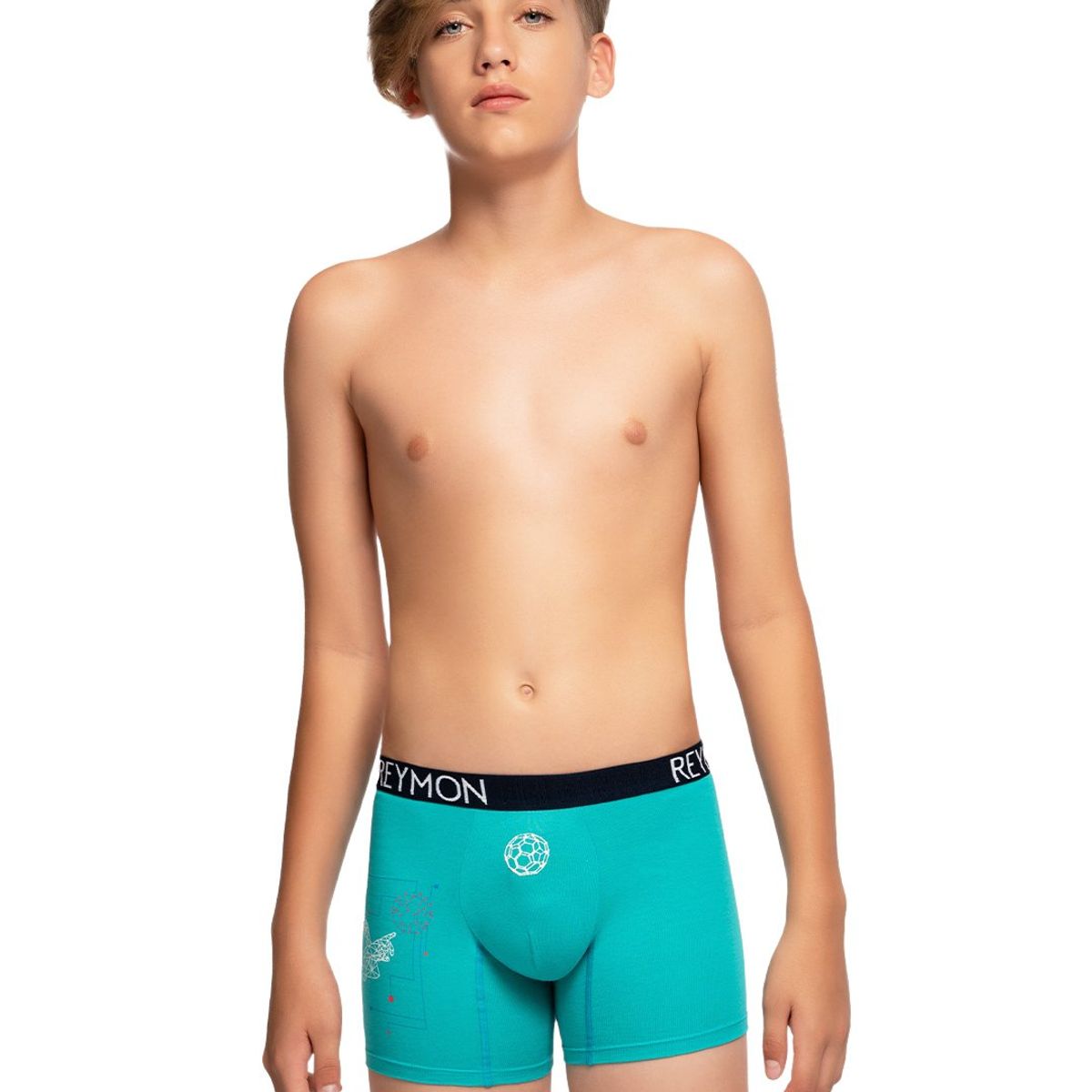 REYMON - Bóxer estampado neon para niño jr