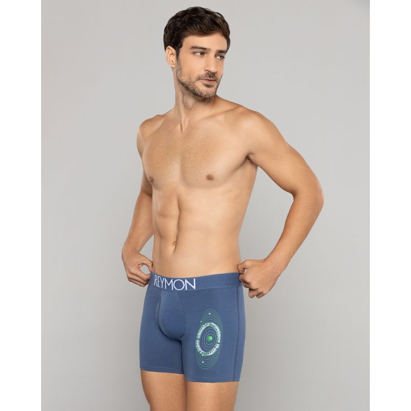 REYMON - Bóxer semilargo bragueta vertical para hombre