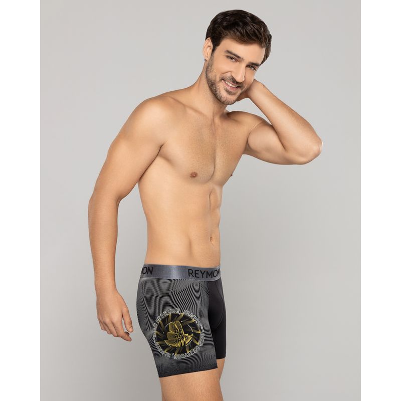 REYMON - Bóxer semilargo microfibra estampada para hombre ref 3045