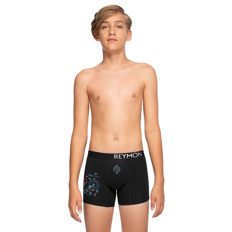 REYMON - Bóxer estampado neon para niño jr