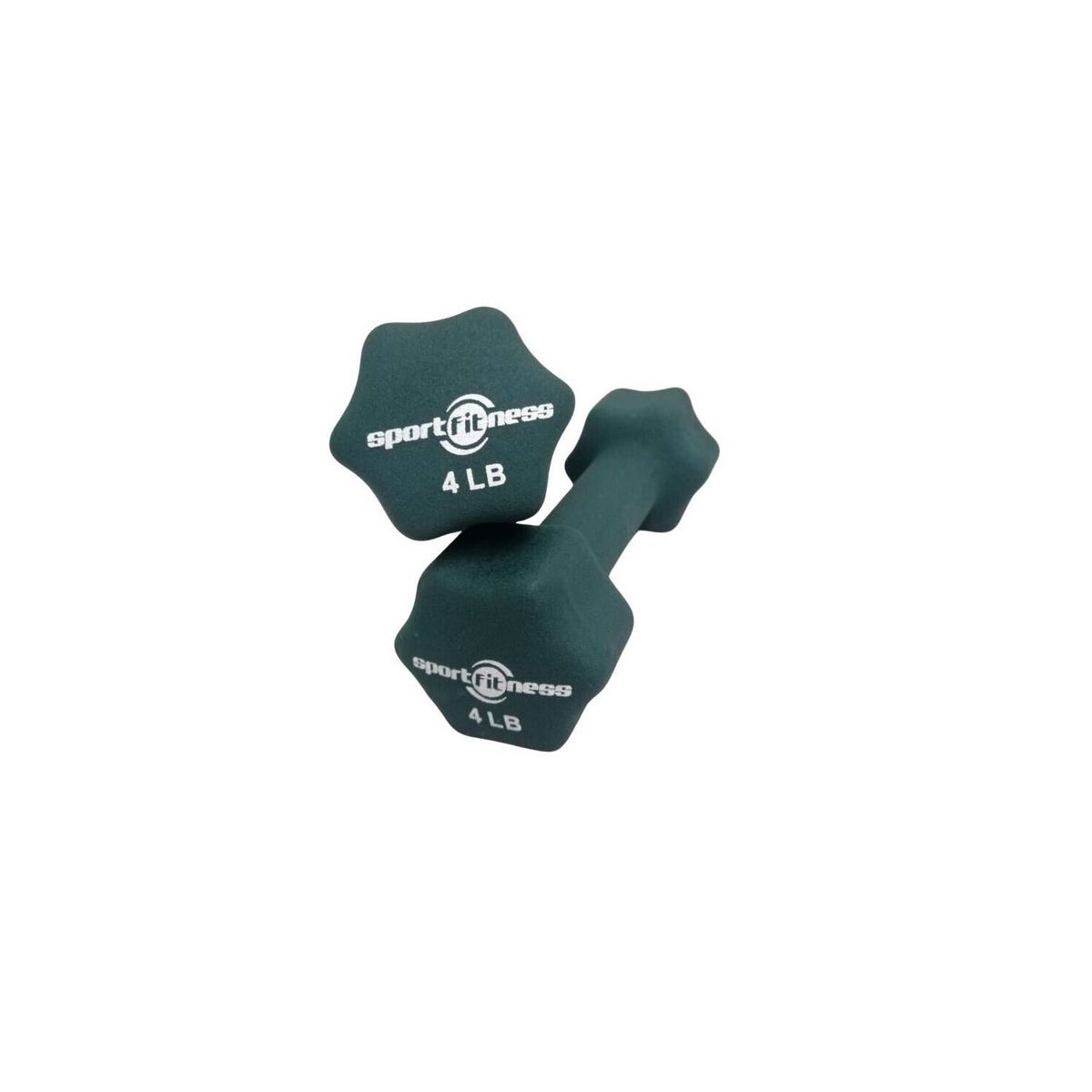 SPORTFITNESS - Par Mancuerna Neopreno 4 Lb Verde Sportfitness