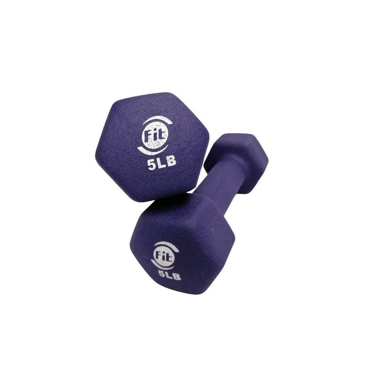 SPORTFITNESS - Pesa Mancuerna Set Por 2 Und De 5 Libras Ejercicio