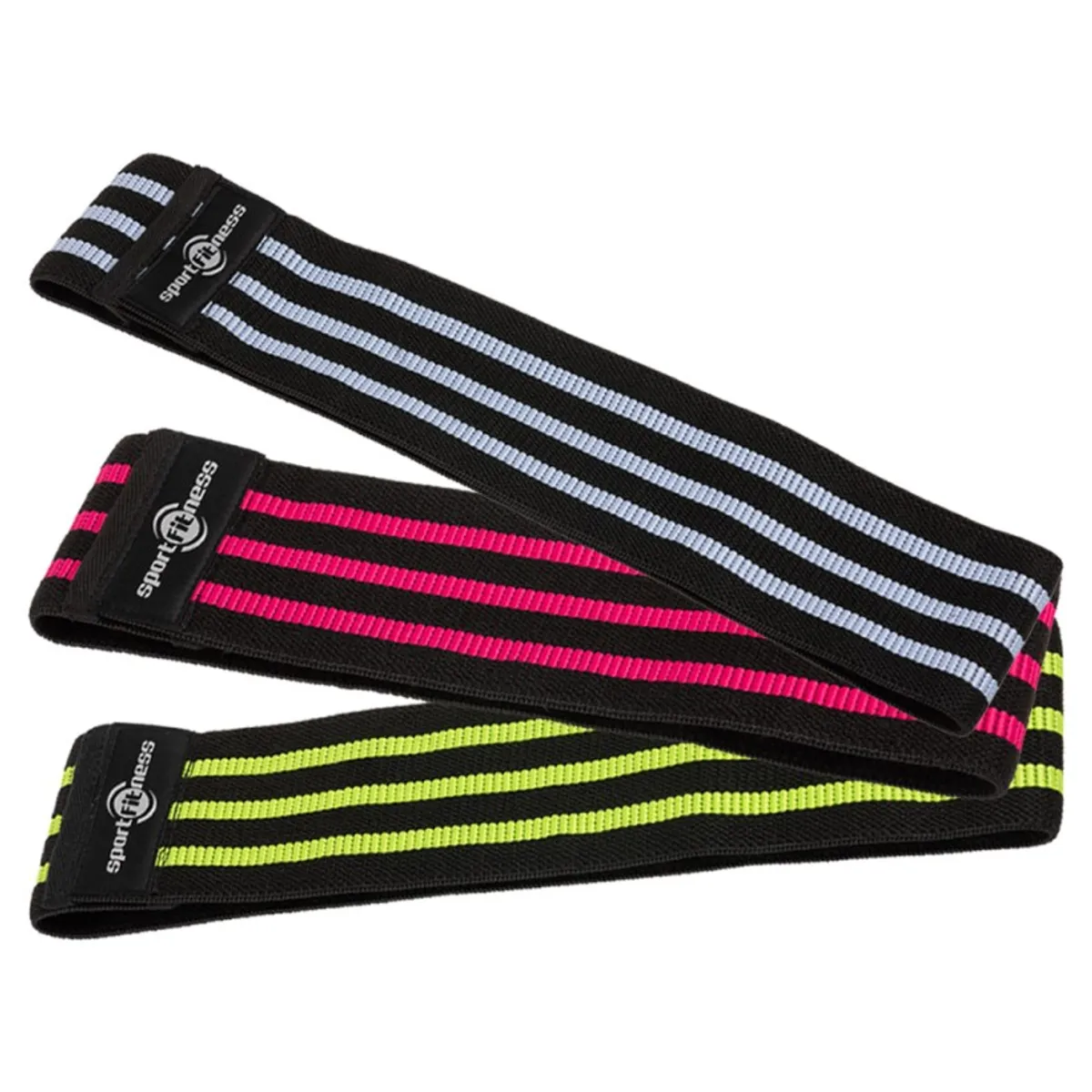SPORT FITNESS - Bandas Elásticas En Tela Cerradas Sportfitness 3 Unds.