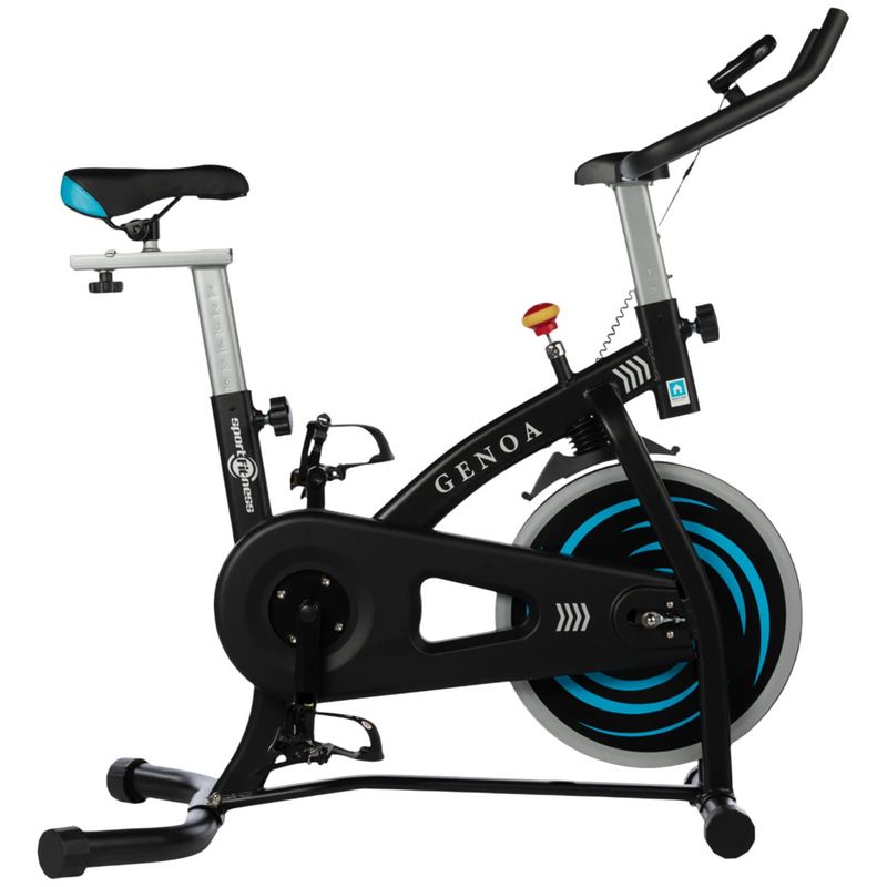 SPORTFITNESS - Bicicleta Spinning Genoa Negro Azul Sporfitness
