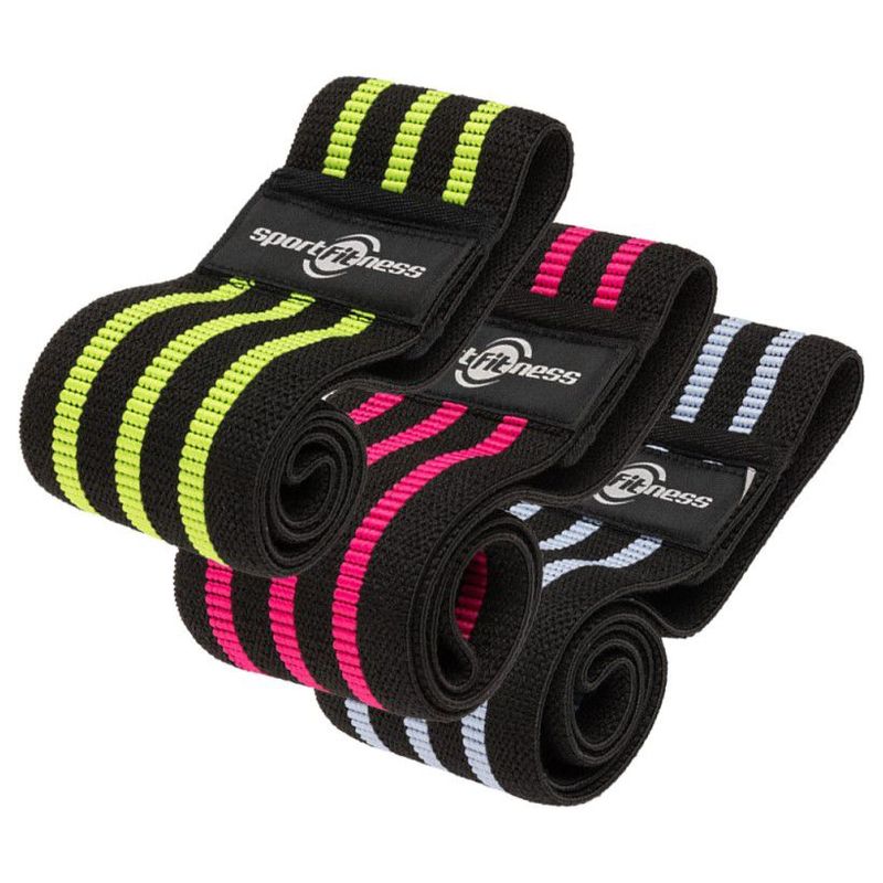SPORTFITNESS - Bandas Elásticas En Tela Cerradas Sportfitness 3 Unidades
