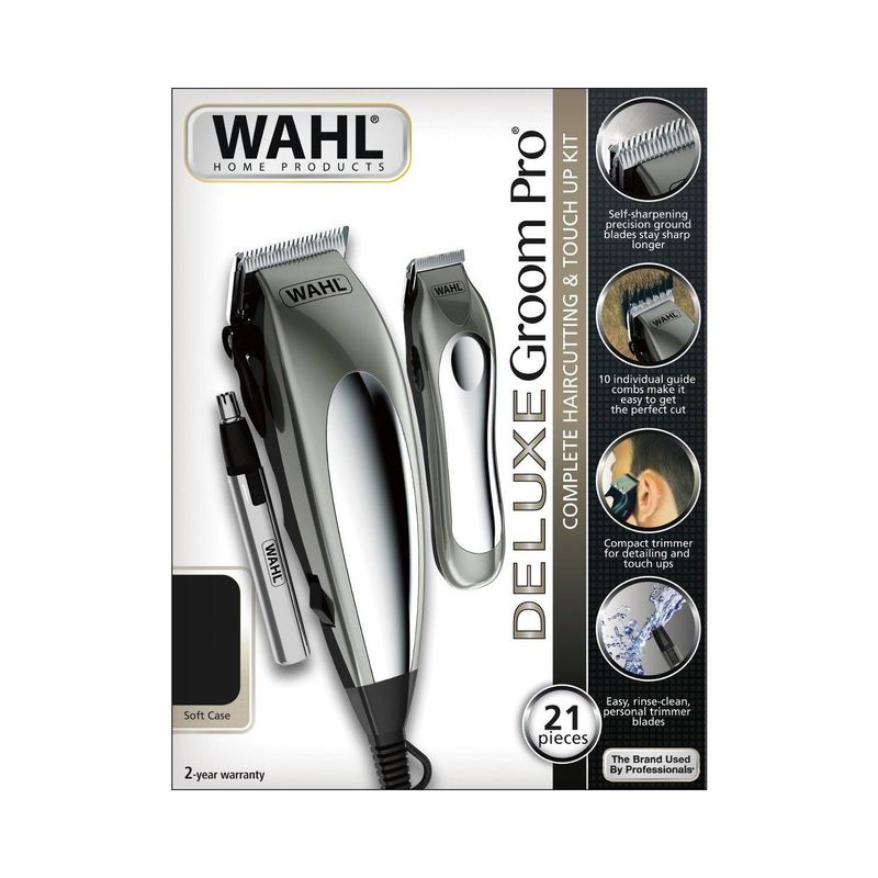 WAHL - Combo maquinas deluxe groom pro 21piezas79305-3608