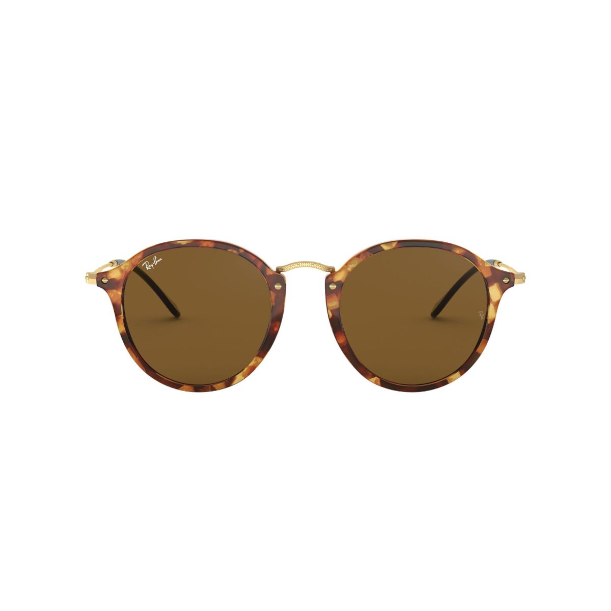 RAY BAN - Gafas de Sol Ray-Ban Round RB2447 Café Hombre y Mujer