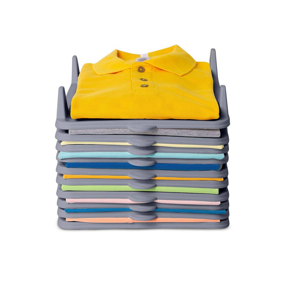 ENERGY PLUS - Organizador apilable de ropa o camisetas x10 unds