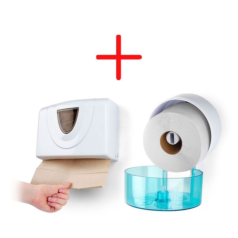 ENERGY PLUS - Kit dispensadores papel higiénico y toallas papel