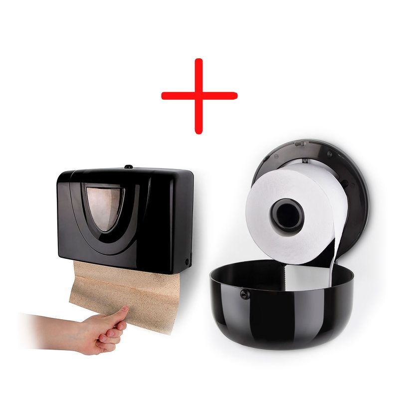 ENERGY PLUS - Kit dispensadores toallas papel y papel higiénico
