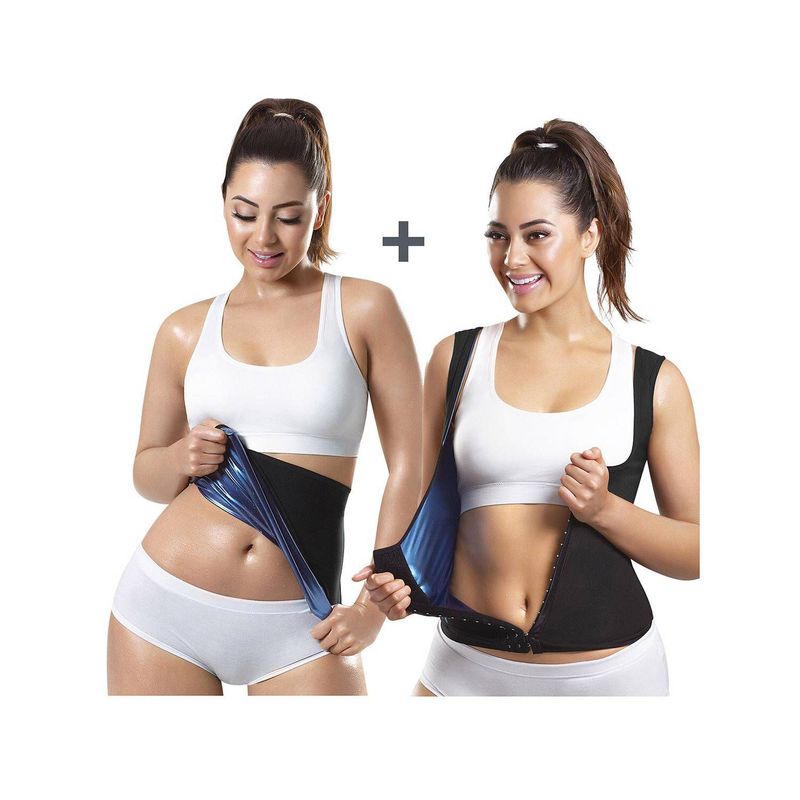 THERMO SHAPERS - Combo cinturilla dama  chaleco con broches dama