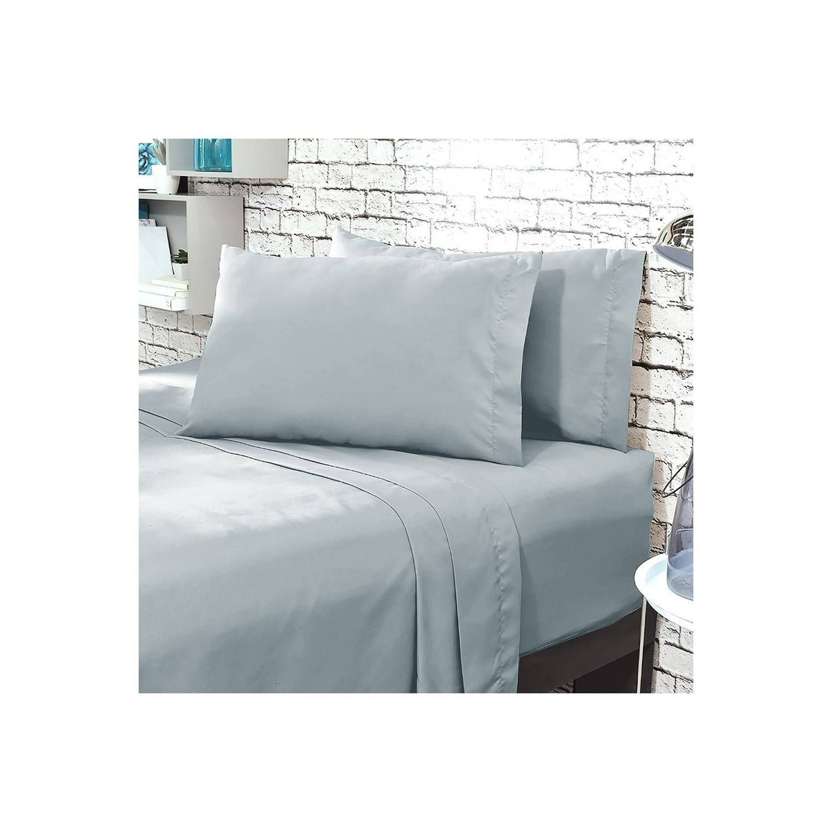 KARYTEX - Juego de Sábanas King Gris Claro Poliagodón -  Karytex