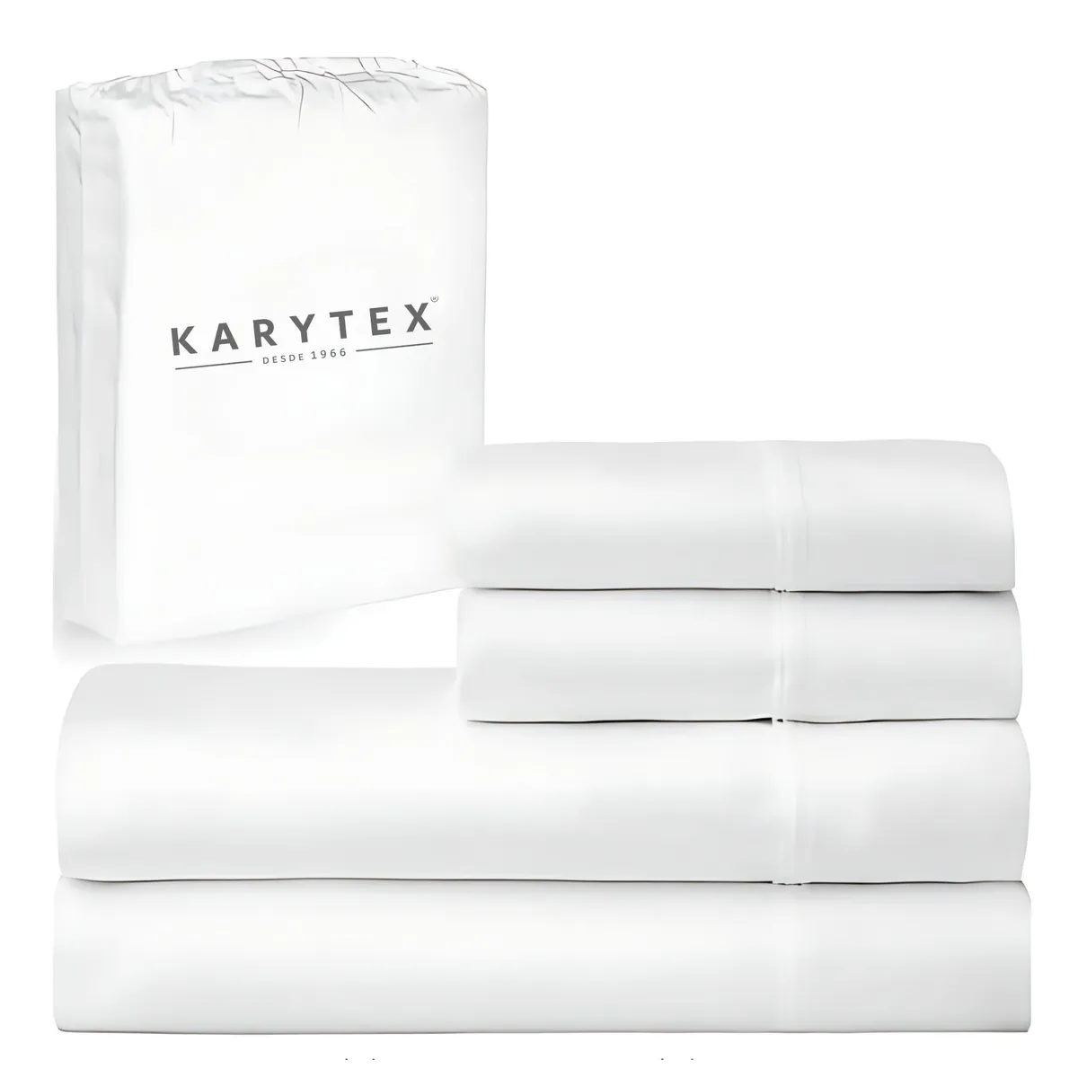 KARYTEX - Juego De Sabanas Hotelero 100 % Algodón 300 Hilos Cama King