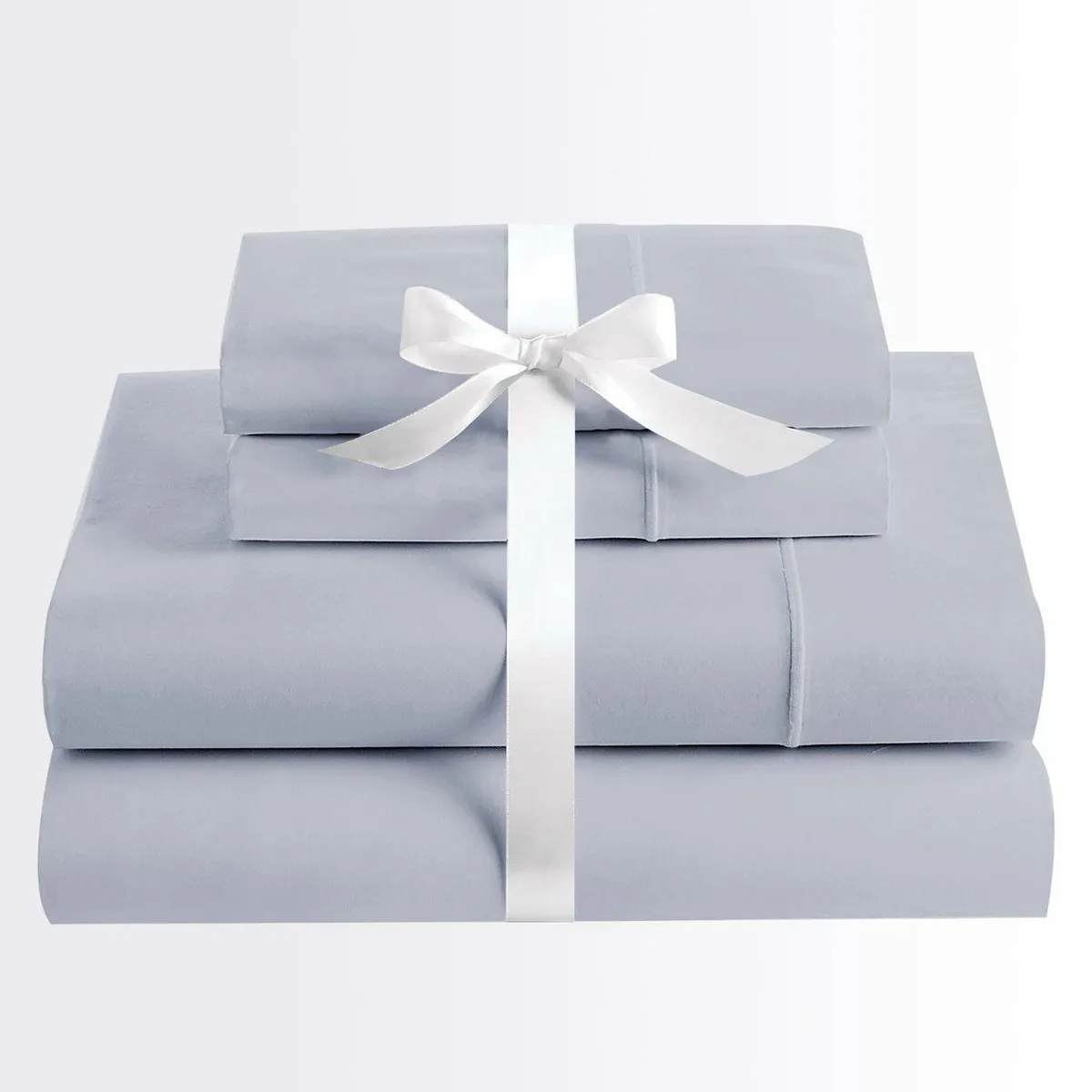 KARYTEX - Juego de Sábanas Doble Gris Claro Polialgodón -  Karytex