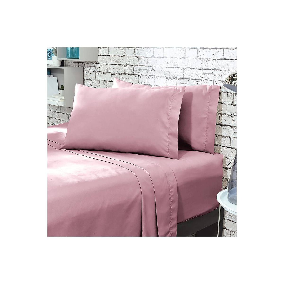 KARYTEX - Juego de Sábanas Queen Coral Polialgodón -  Karytex