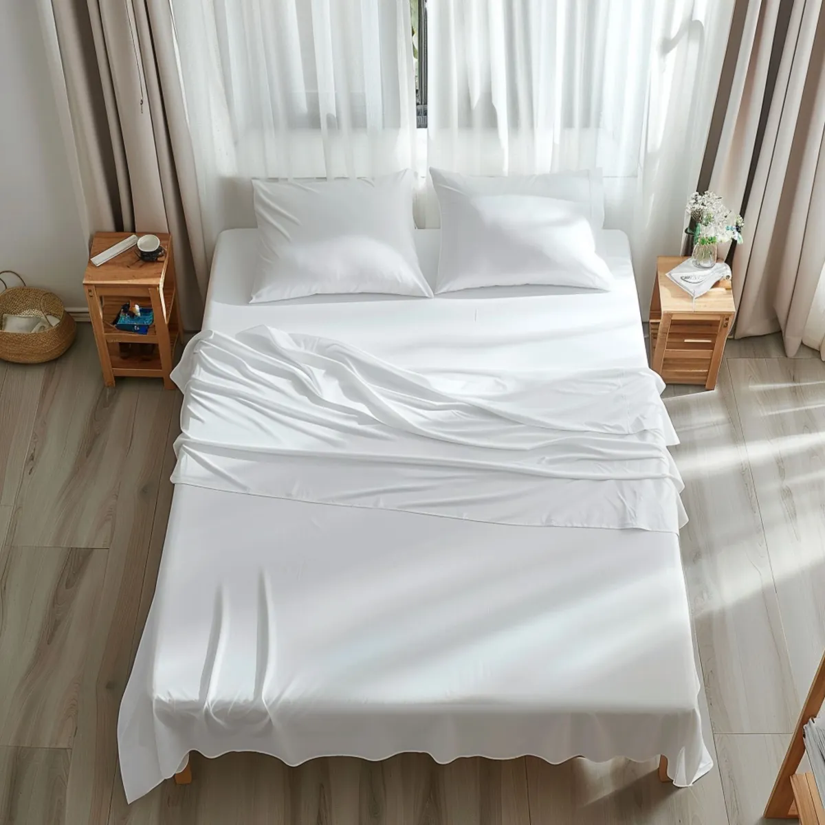 KARYTEX - Juego De Sabanas Hotelero 100 % Algodón 300 Hilos Cama Queen