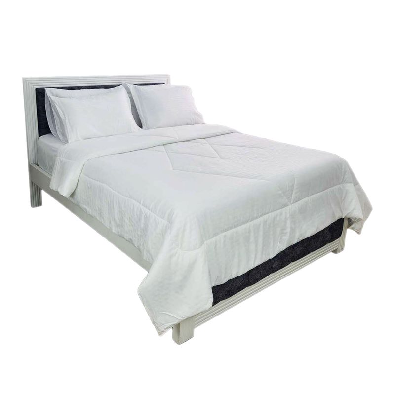 HOGARETO - Edredón Cubrelecho Doble Faz Para Cama Doble 140x190 Cm