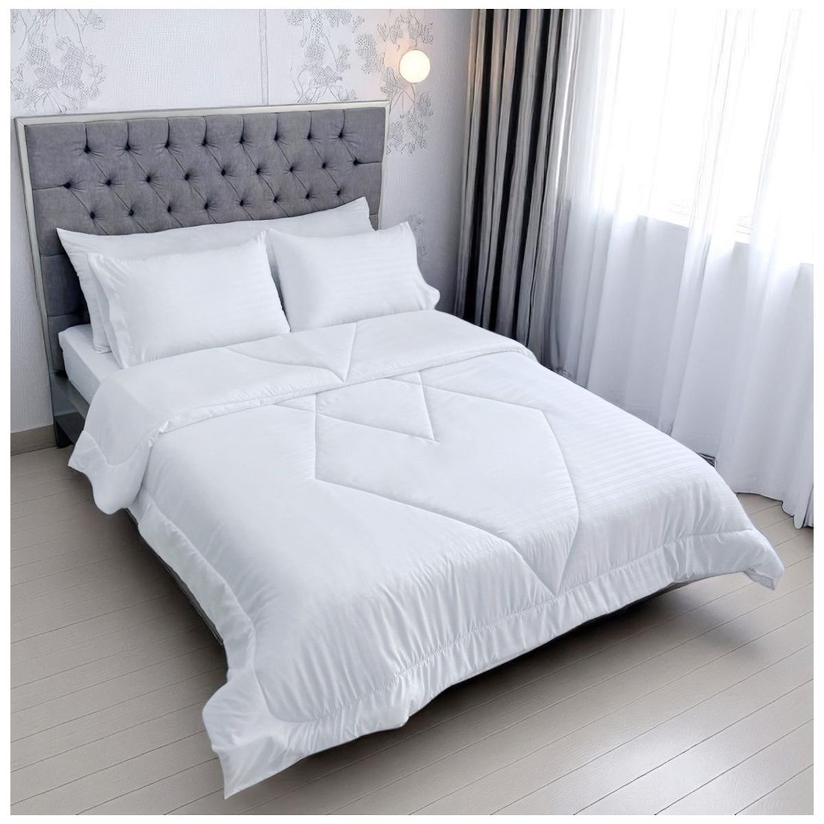 HOGARETO - Edredón Cubrelecho Doble Faz Para Cama Doble 140x190 Cm