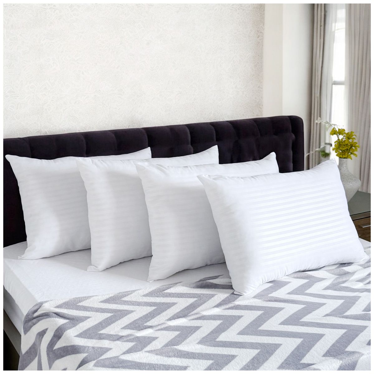 HOGARETO - Set x 6 Almohada Siliconada 70x50cm Hogareto