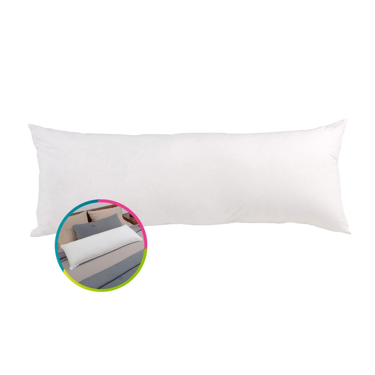 HOGARETO - Almohada King Siliconada 135x50cm