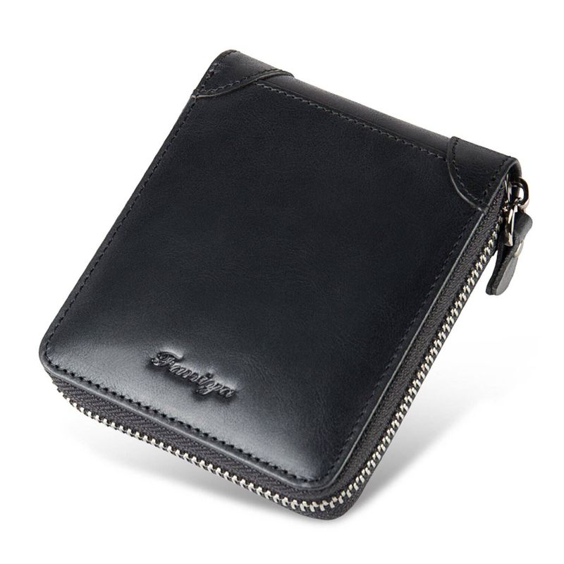UBMD - Billetera cuero hombre monedero vintage  rfid.