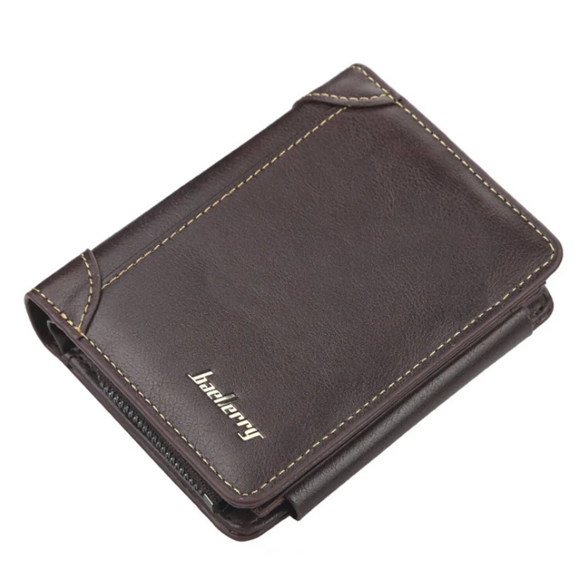 UBMD - Billetera tres cuerpos ecocuero hombre cremallera