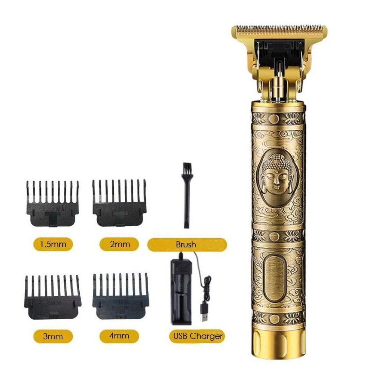 GENERICO - Maquina patillera barbera buda bz-t99 profesional recargable