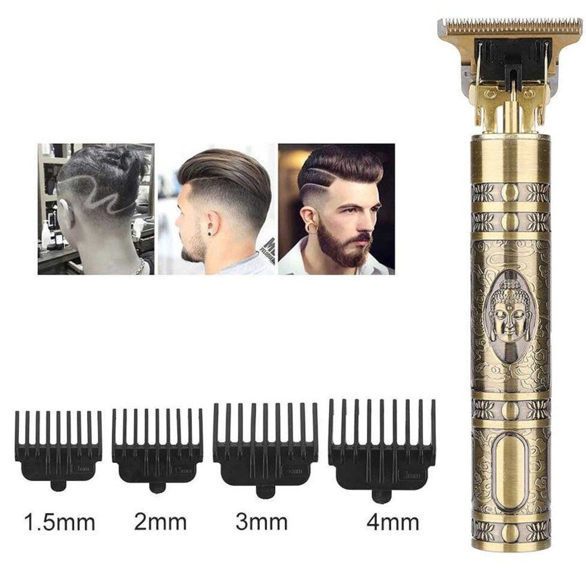 GENERICO - Maquina patillera barbera buda bz-t99 profesional recargable