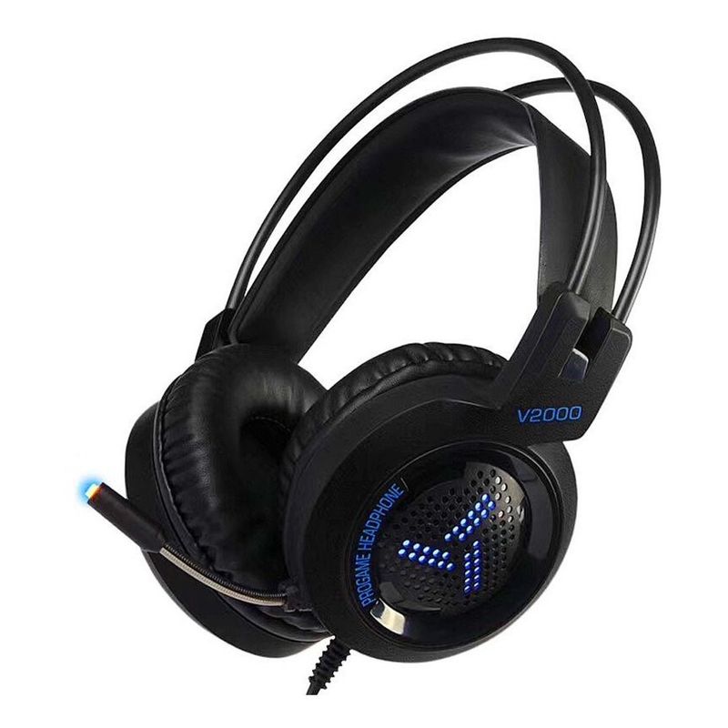GENERICO - Diadema gamer V2000 rgb súper bajos.