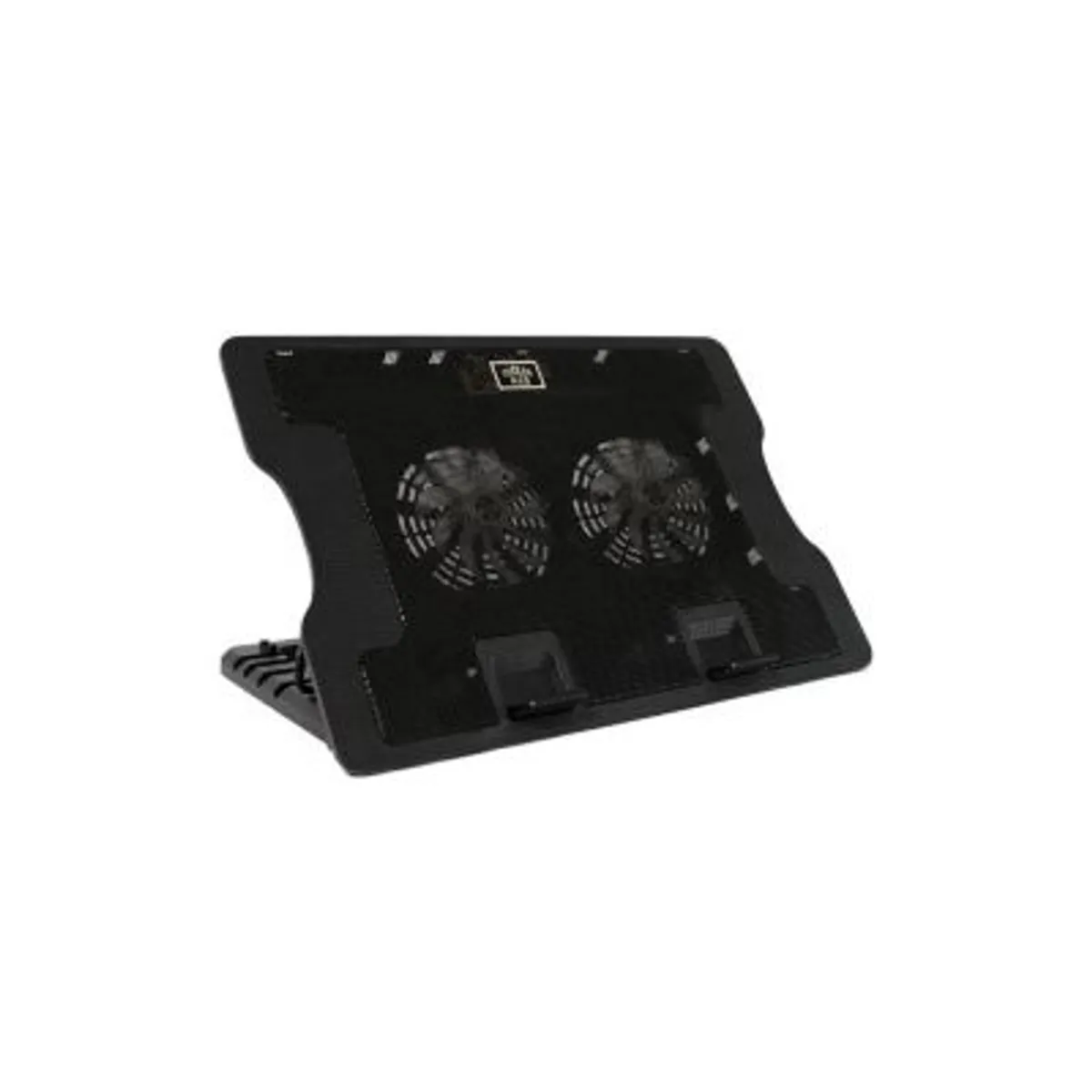 GENERICO - Base Refrigerante 638a  2 ventiladores 5 Posiciones Negra