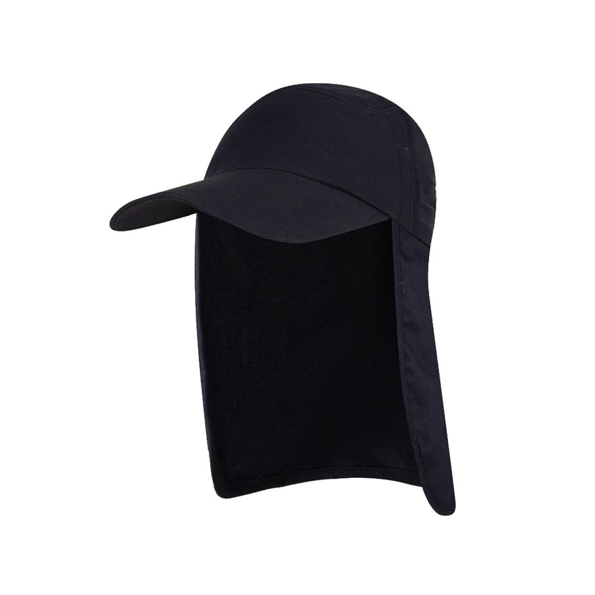 VELBROS - Gorra Cachucha Safari Protector Cuello Capa Viaje Sol Chavo - Negro