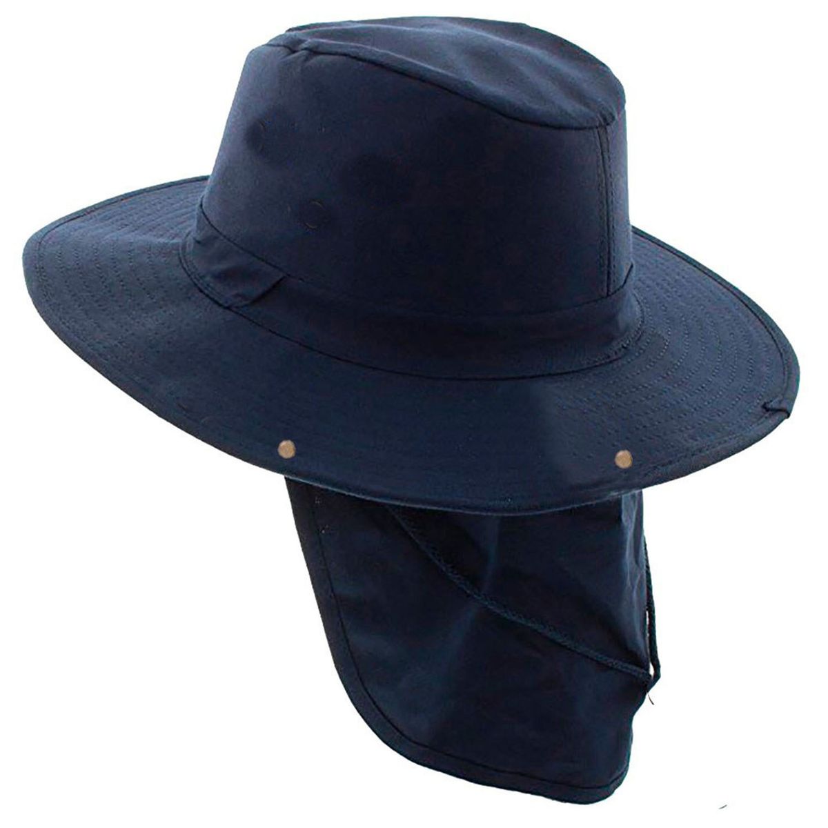 VELBROS - Sombrero Pescador Pesquero Safari Cuello Solapa Deporte - Azul oscuro
