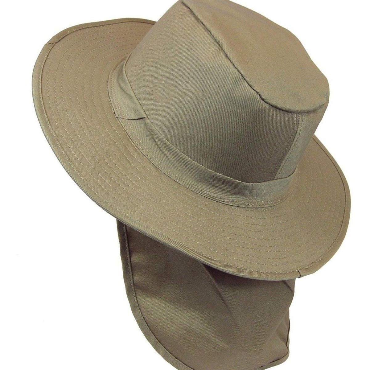 VELBROS - Sombrero Pescador Pesquero Safari Cuello Solapa Deporte - Beige