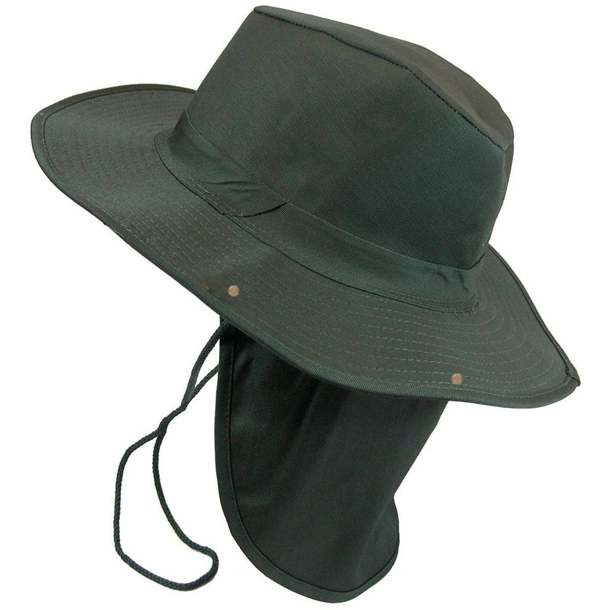 VELBROS - Sombrero Pescador Pesquero Safari Cuello Solapa Deporte - Verde