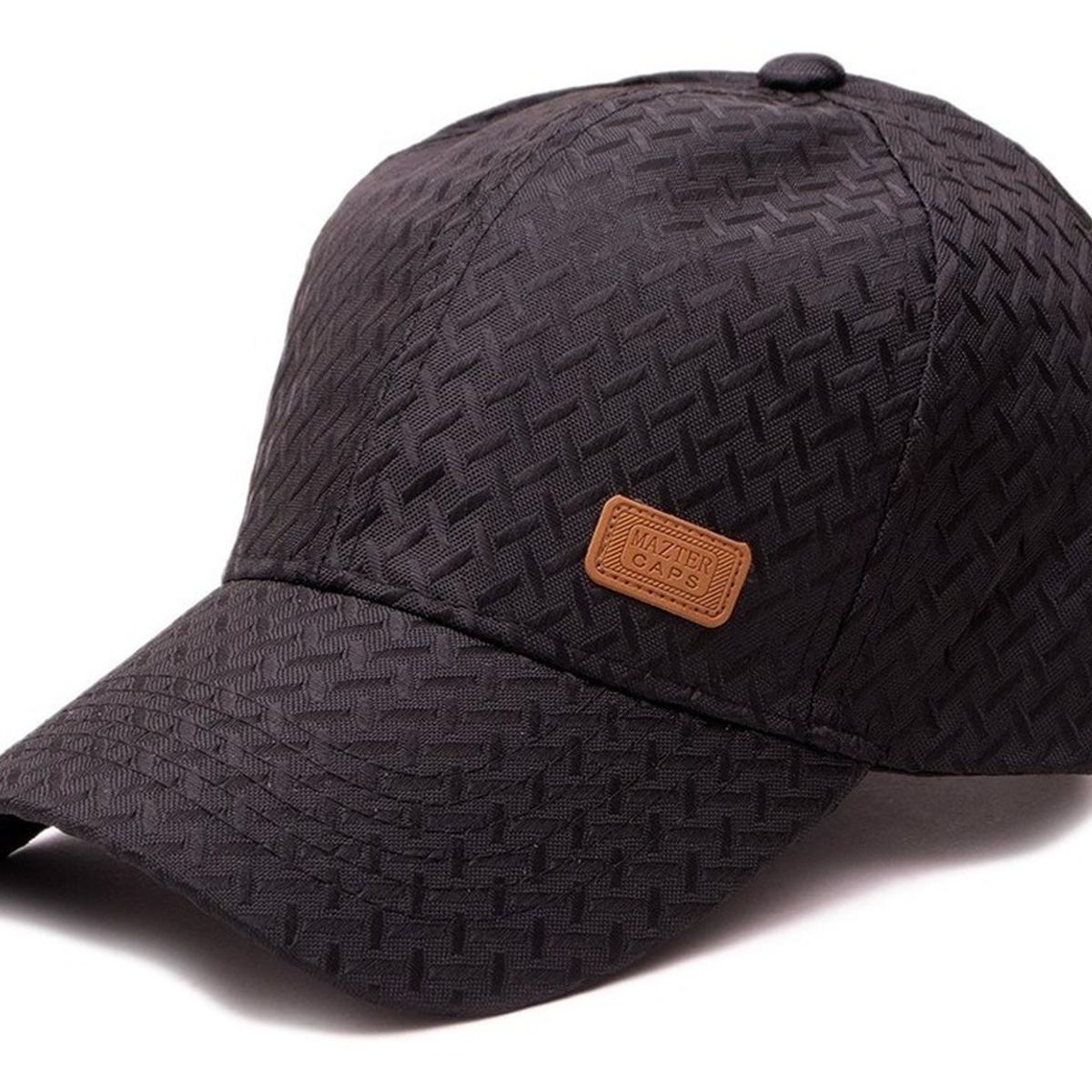 VELBROS - Gorra Cachucha Hombre Golf Beisbol Deportiva New Cap Metalic - Negro