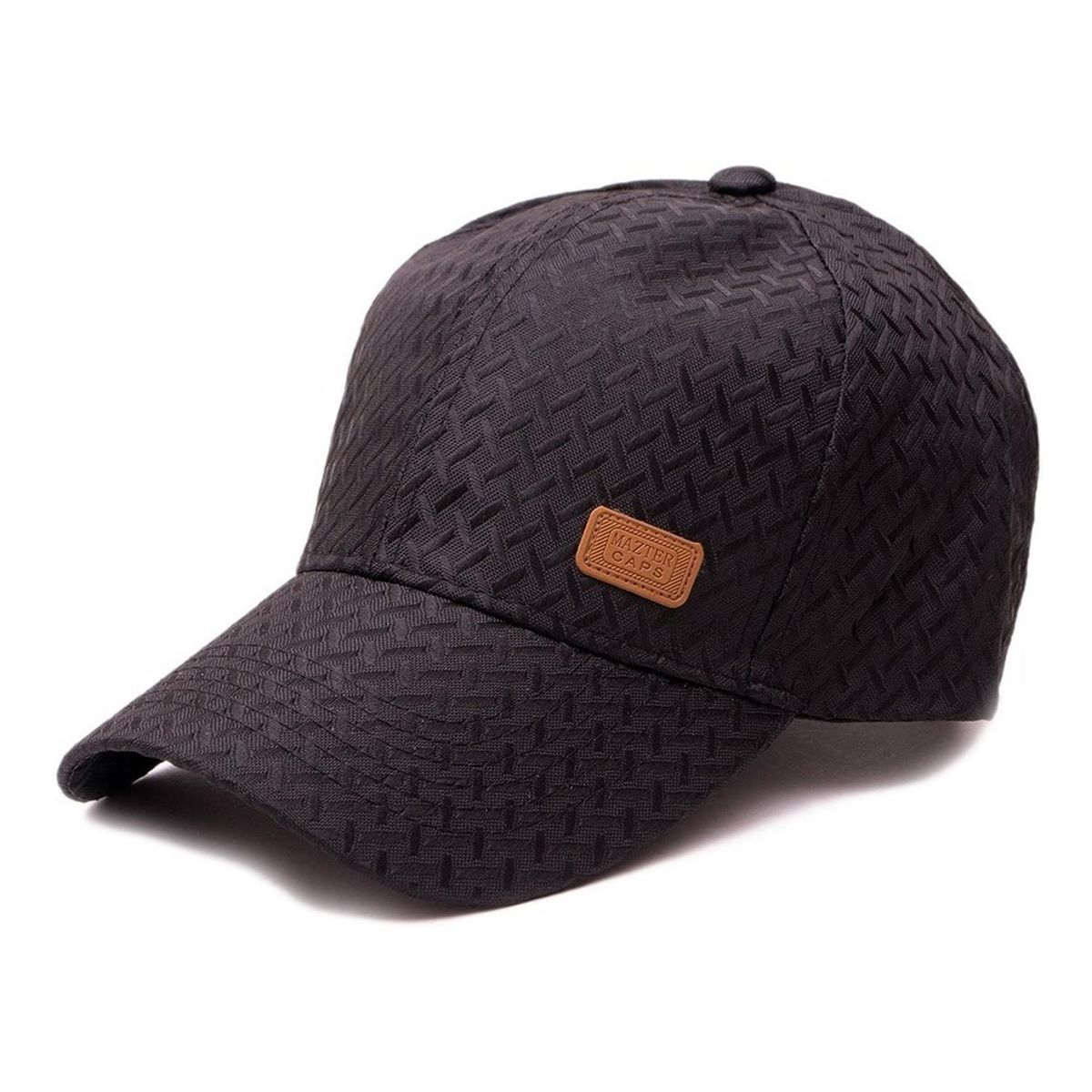 VELBROS - Gorra Cachucha Hombre Golf Beisbol Deportiva New Cap Metalic - Negro