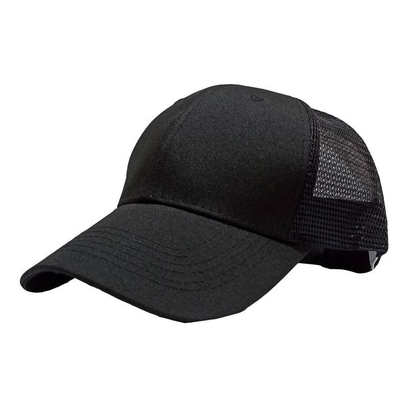 VELBROS - Gorra Deportiva Malla Camionero Beisbol Cachucha Trucker Cap - Negro