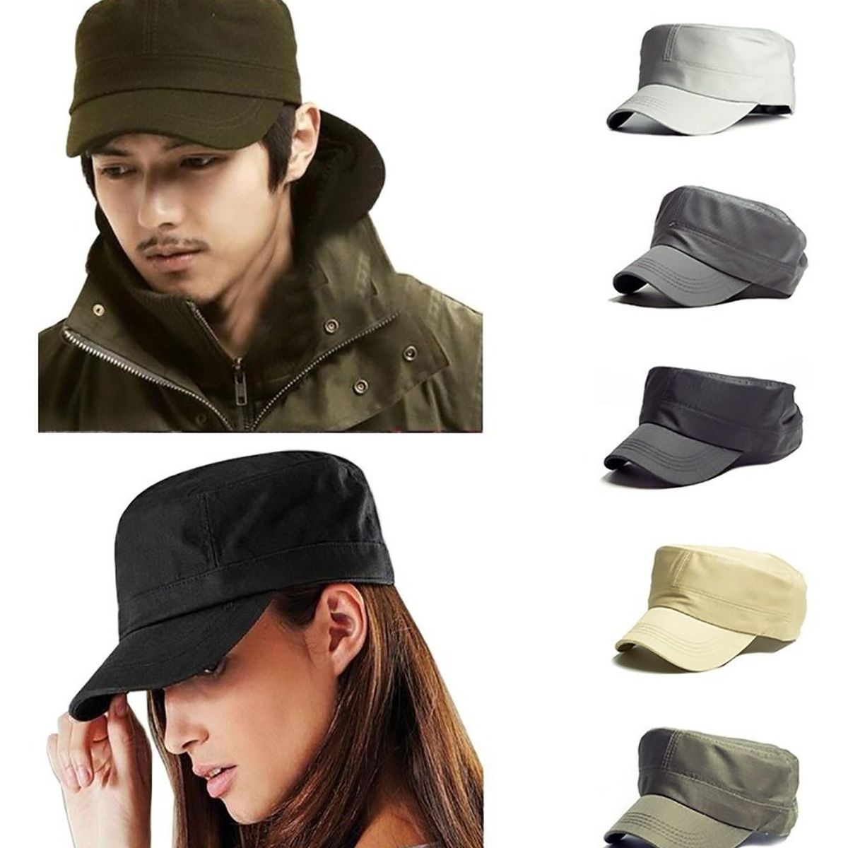 VELBROS - Gorra Militar Tactica Goliana Army Cachucha Dril Algodon - Azul