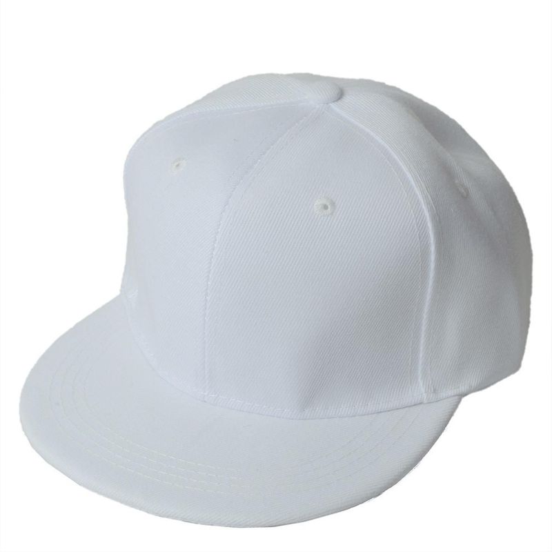 VELBROS - Gorra Plana Snapback Hombre Mujer Originales Deportiva Cachucha Blanco